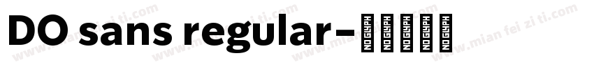 DO sans regular字体转换